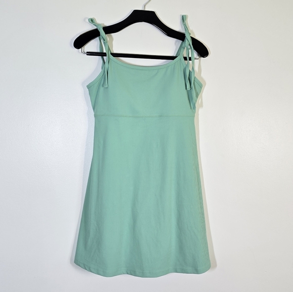 NWT Anthropologie Beach Riot Liberty Mini Dress Medium Jade Skylight Gre… - Picture 4 of 10